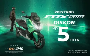 Motor Listrik Polytron Sodorkan Diskon Rp.5juta di IIMS 2025
