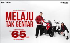 Hampir 70 Ribu Pengguna, Motor Listrik Polytron Makin Ngegas! Subsidi Agustus Tembus Rp6,5 Juta